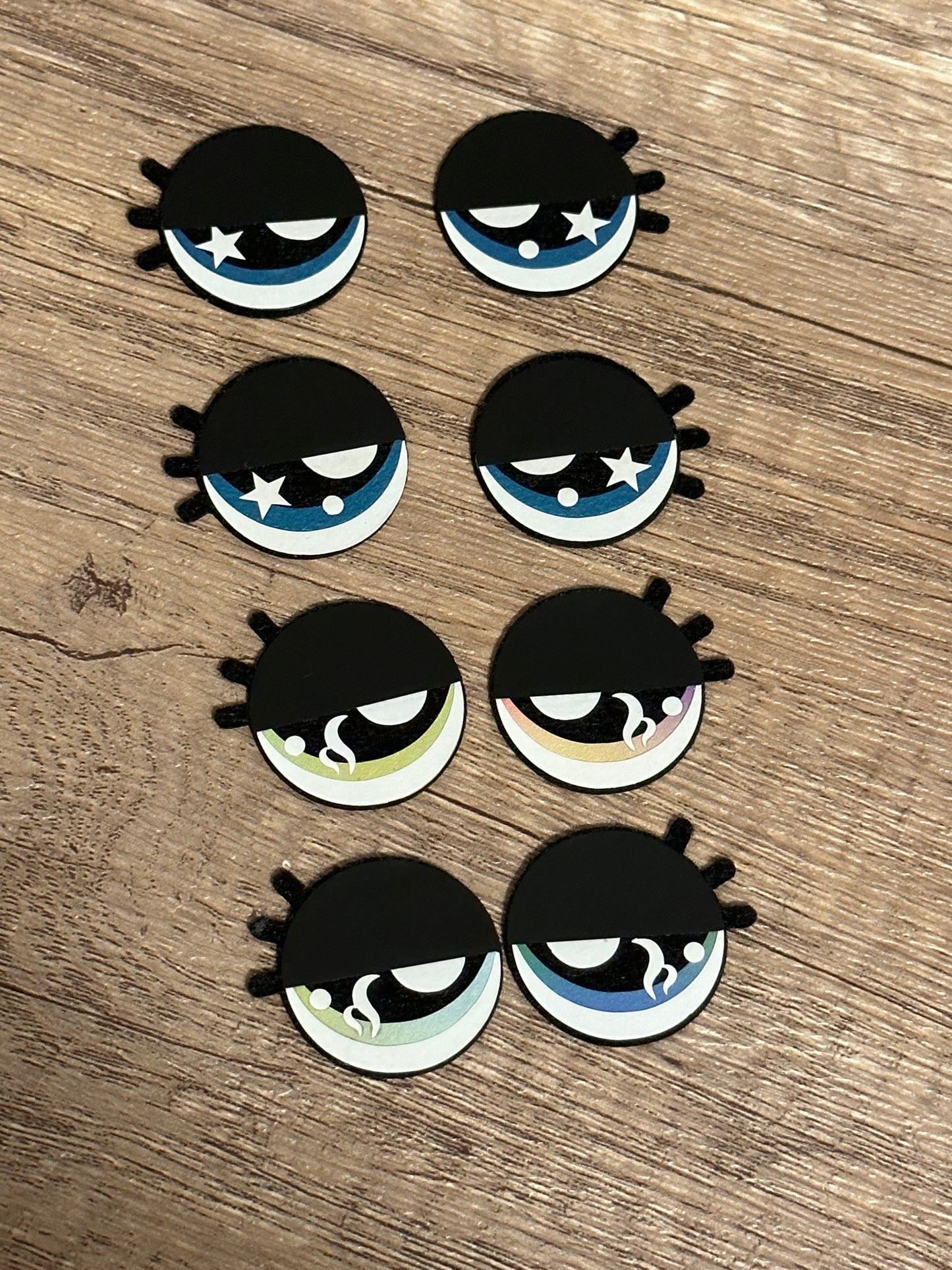 Dope Sleepy Felt Eyes 4 sets - Arizonado Designs
