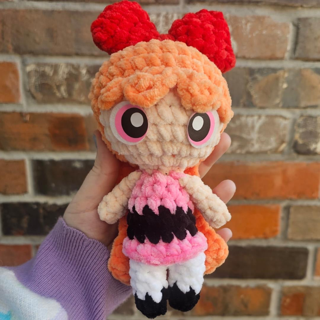 Powerpuff Girl Inspired Felt Eyes – Crochet & Amigurumi Plush (4 sets)