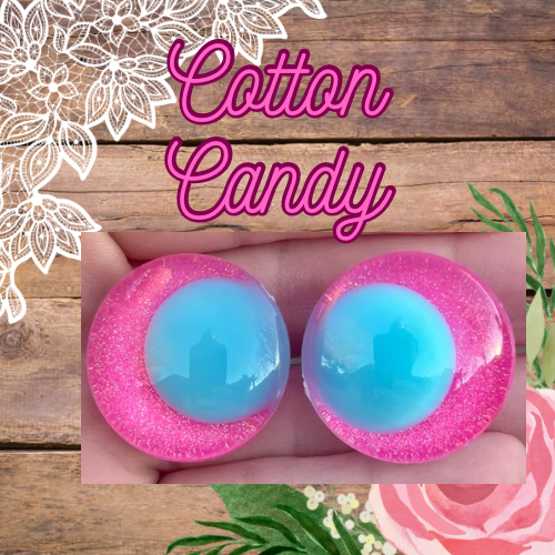 Cotton Candy Offset Handpainted Kawaii Safety Eyes