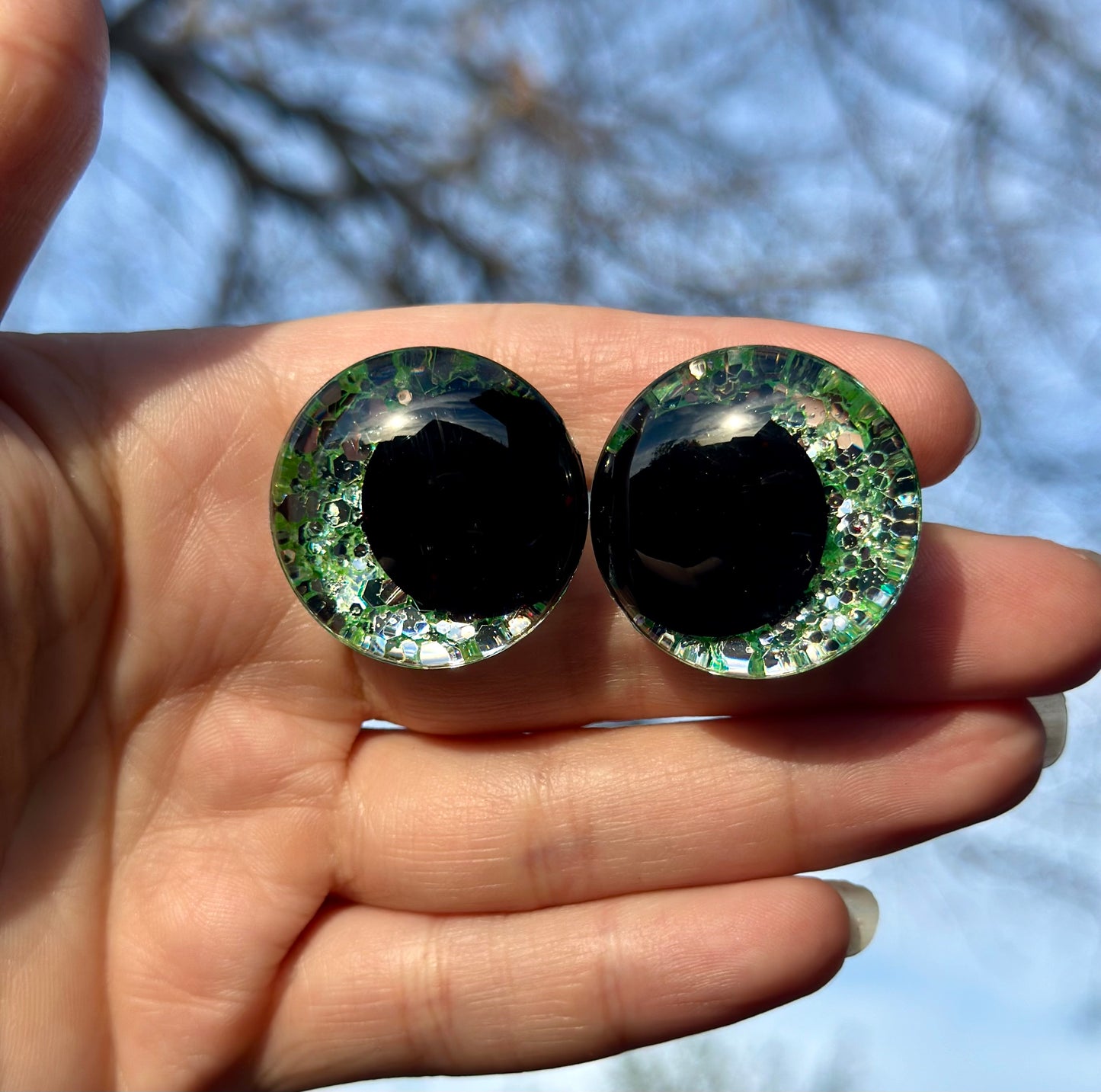 My Unicorn is Scared of Leprechauns Handpainted Offset Kawaii Safety Eyes