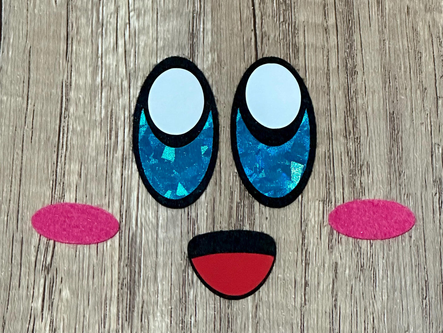 pocket kirby felt eyes and mouth for sweet snuggles yarn
felt face accents set of 4 for amigurumi and crochet plushies
pocket kirby felt eyes and mouth for handmade plush projects
felt pieces sized for sweet snuggles yarn crochet toys