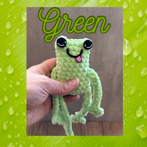 Leggy Frog Plushie - Arizonado Designs