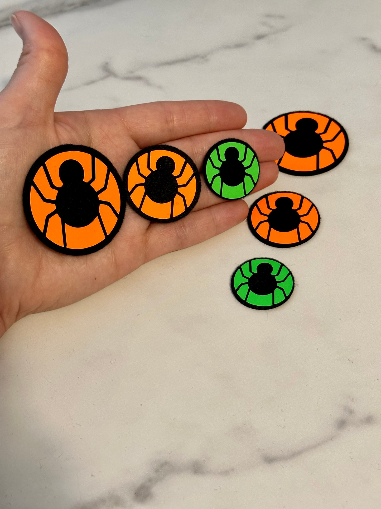 Creepy Spider Felt Eyes 4 sets - Arizonado Designs