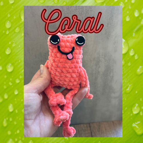 Leggy Frog Plushie - Arizonado Designs