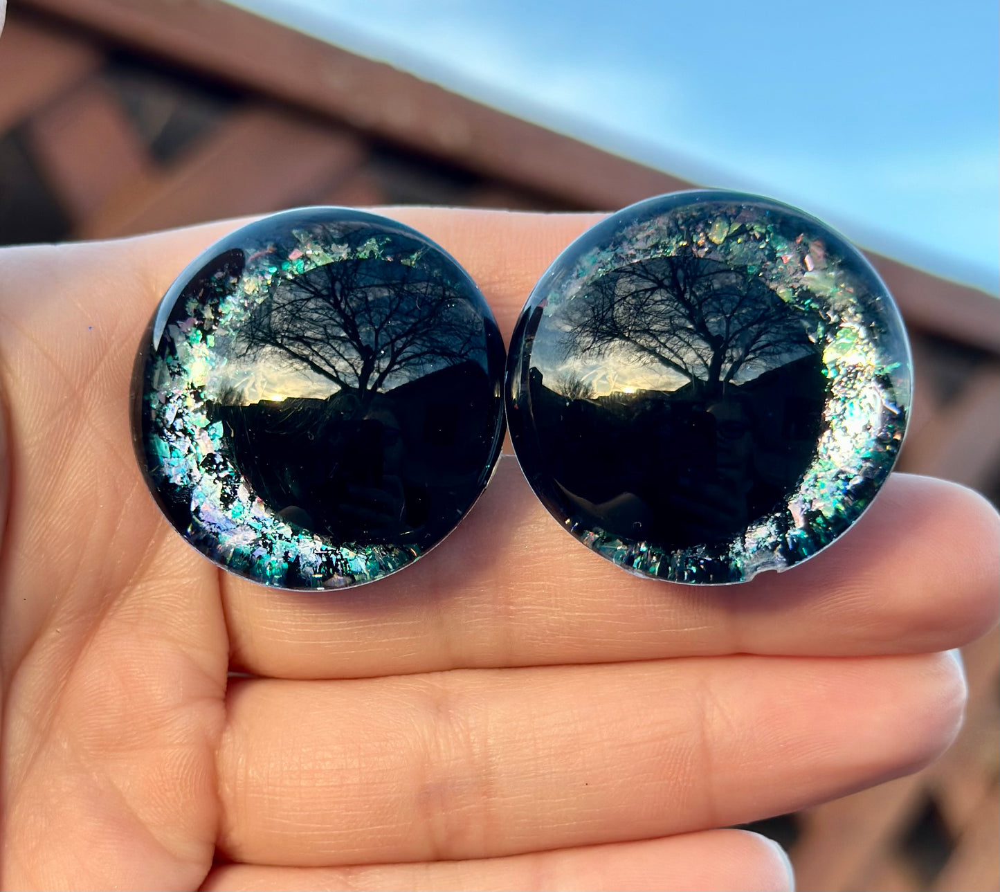 Broken Ice Offset Kawaii Handpainted Safety Eyes (1 set)