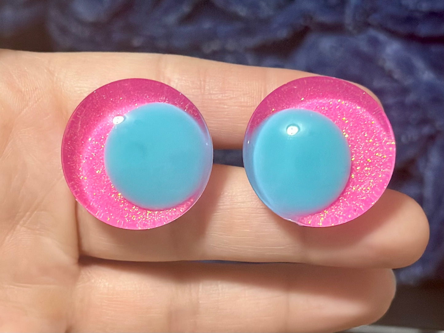Cotton Candy Offset Handpainted Kawaii Safety Eyes