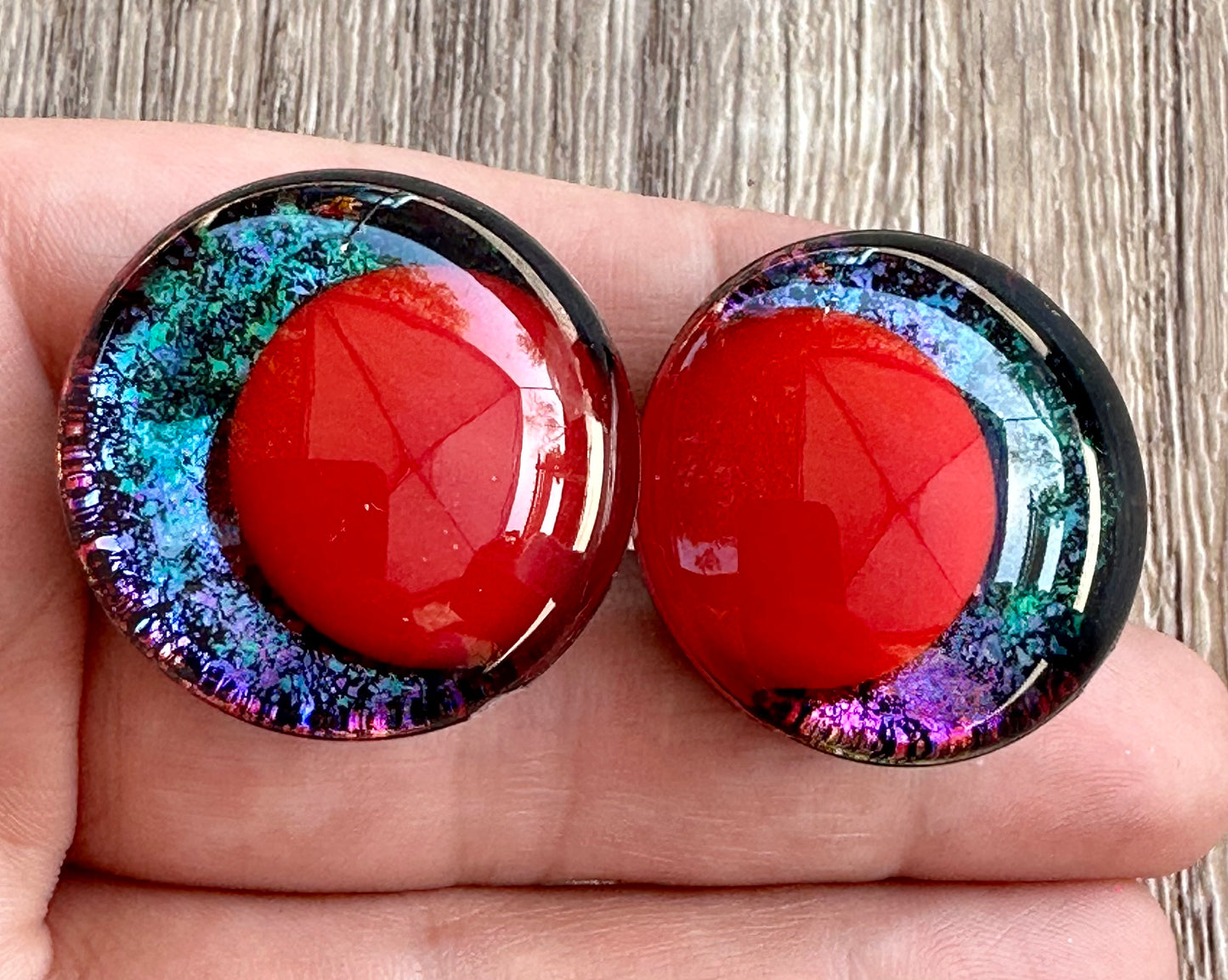 Broken Aurora Offset Kawaii Handpainted Safety Eyes (1 set)