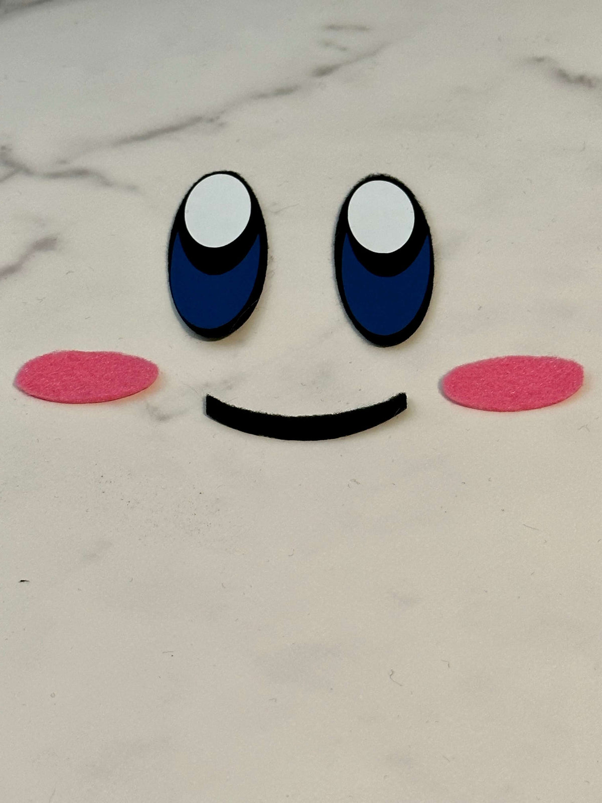 Kirby Felt Faces – Character Face Accents for Crochet Plush & Amigurumi (4 Sets)
