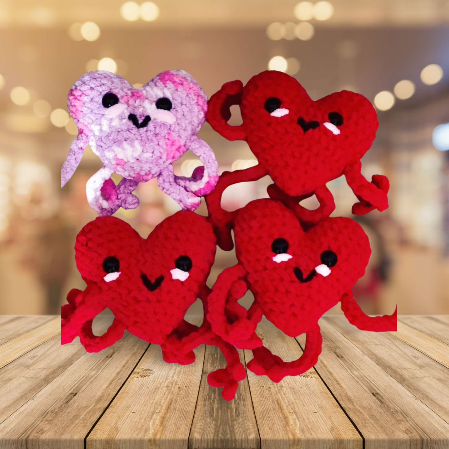 Crochet Heart Plush Buddy