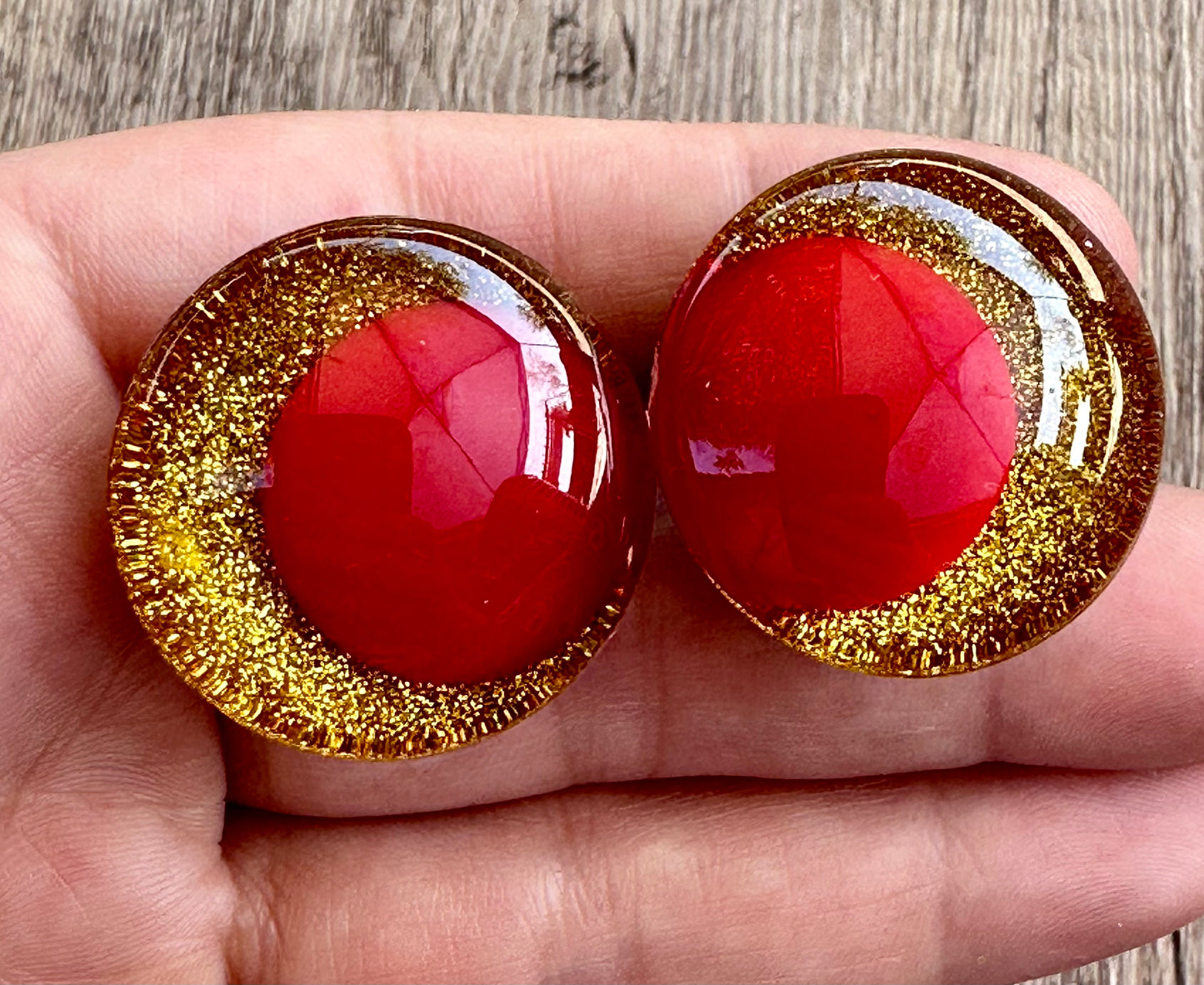 Gold Digger Offset Kawaii Handpainted Safety Eyes (1 set)