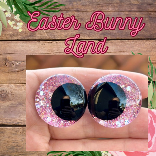 Easter Bunny Land Handpainted Offset Kawaii Safety Eyes