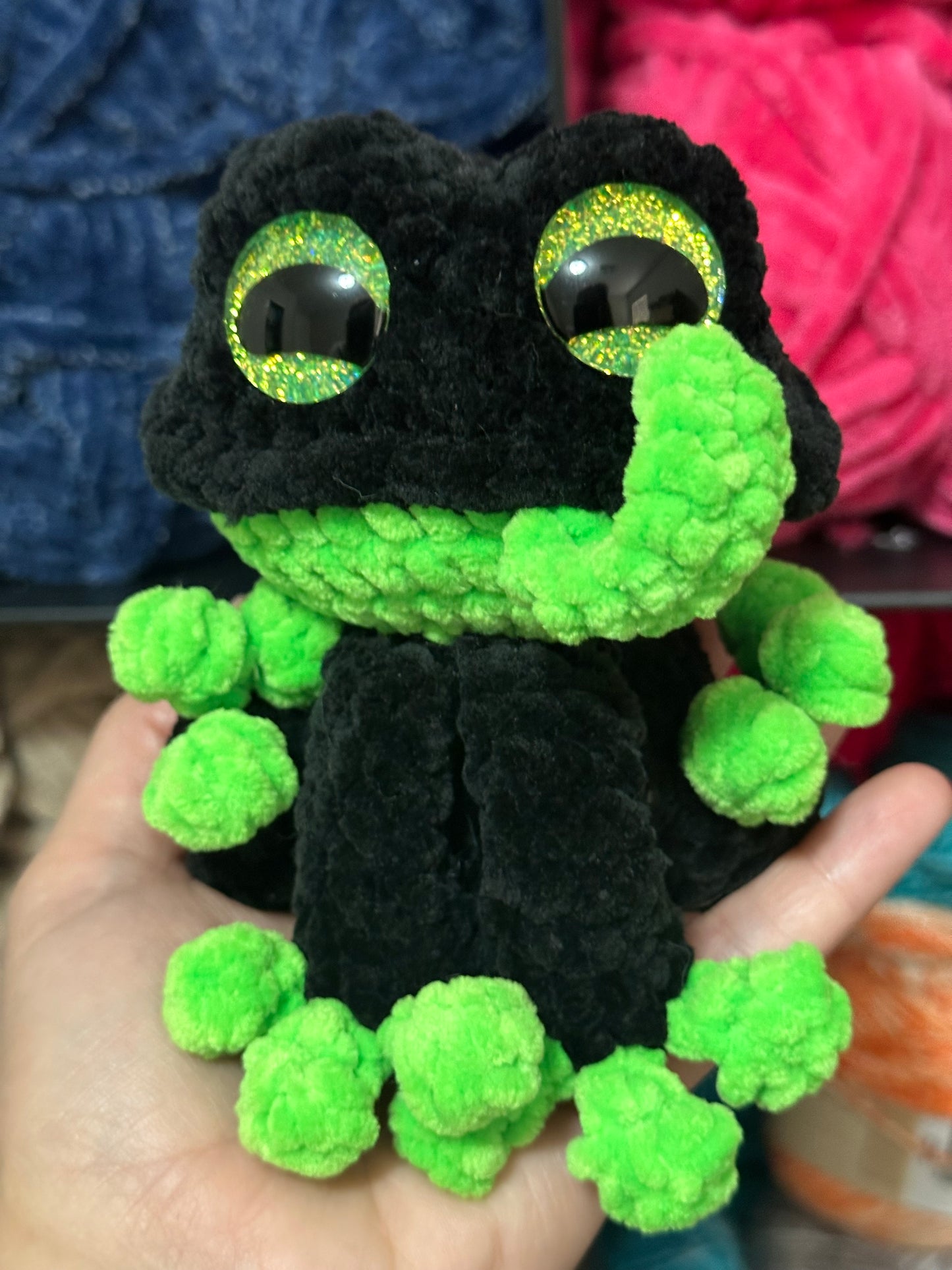 Finn the Frog Crochet Plushie
