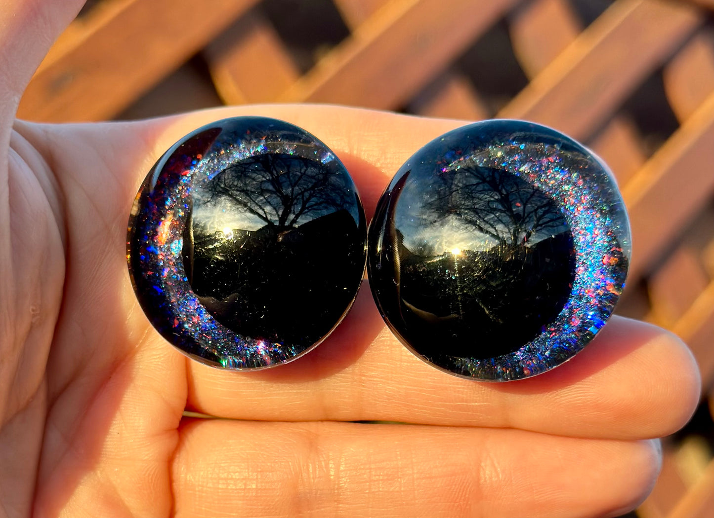 Nebula Offset Kawaii Handpainted Safety Eyes (1 set)