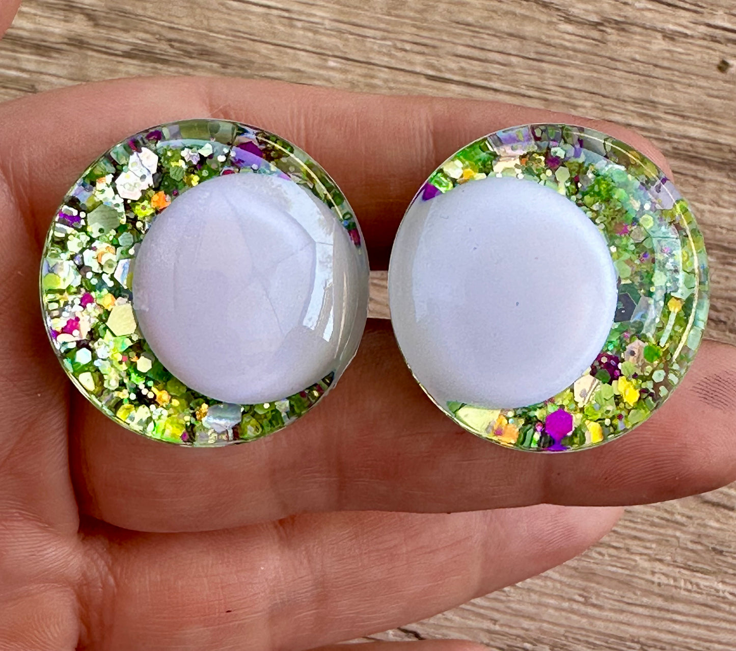 Zombies Feeding Offset Kawaii Handpainted Safety Eyes (1 set)