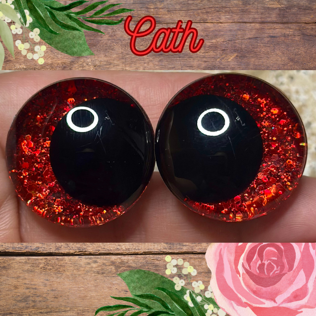 Cath Handpainted Offset Kawaii Safety Eyes (1 set)