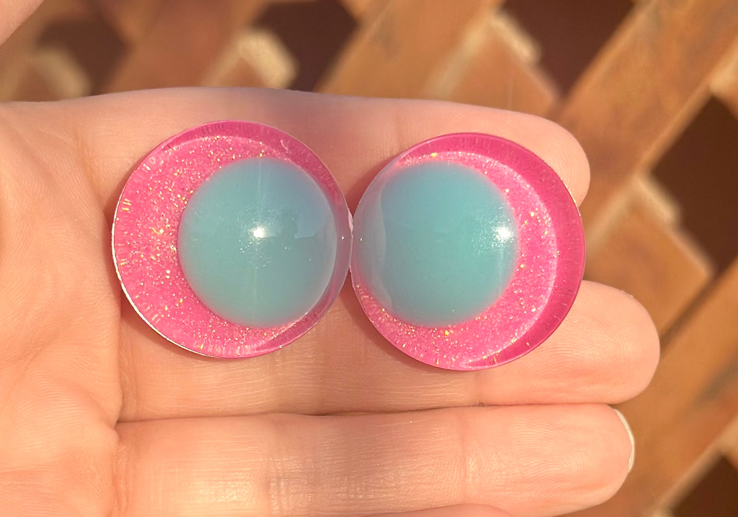 Cotton Candy Offset Handpainted Kawaii Safety Eyes