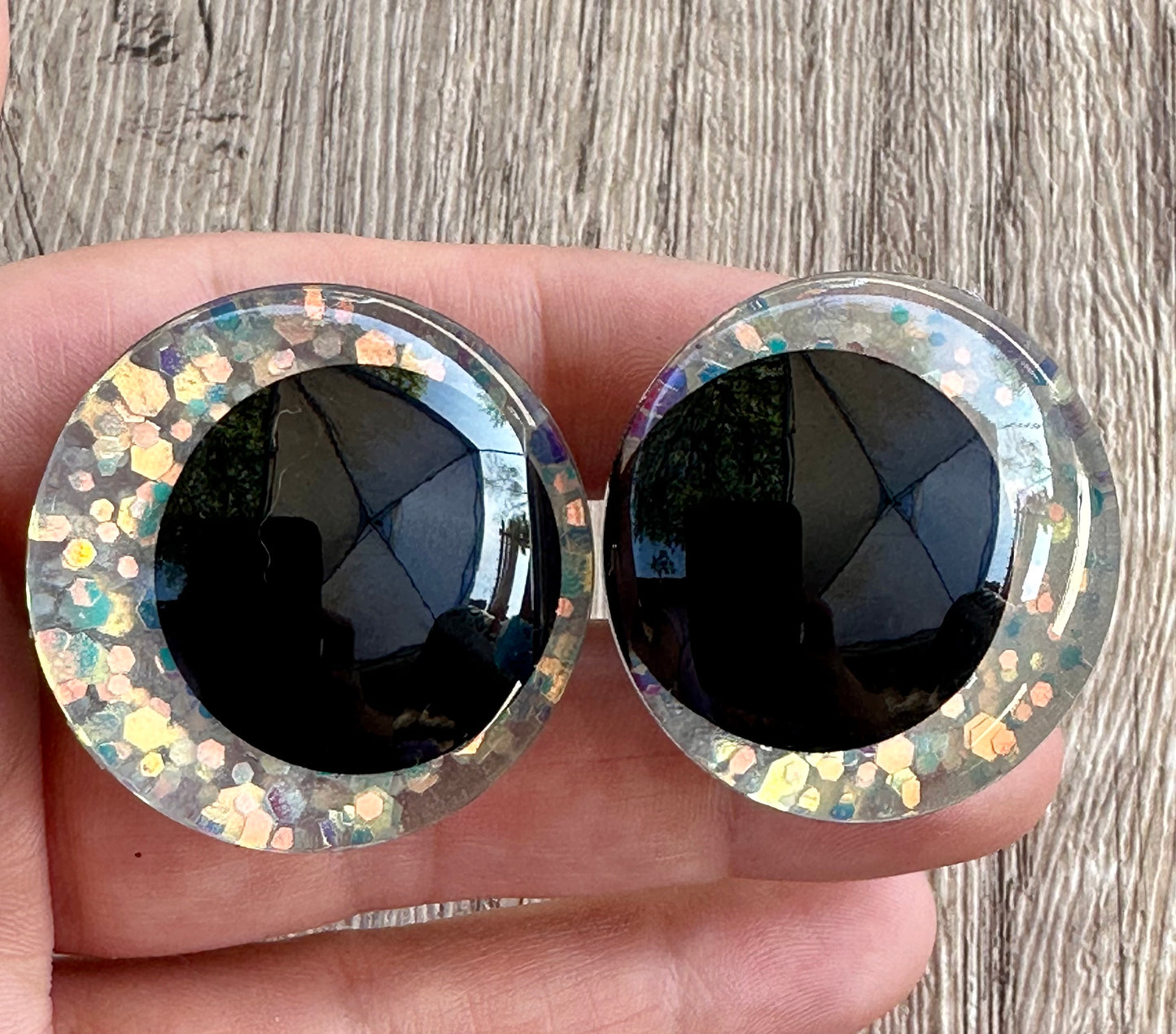 Snow Queen Offset Kawaii Handpainted Safety Eyes (1 set)