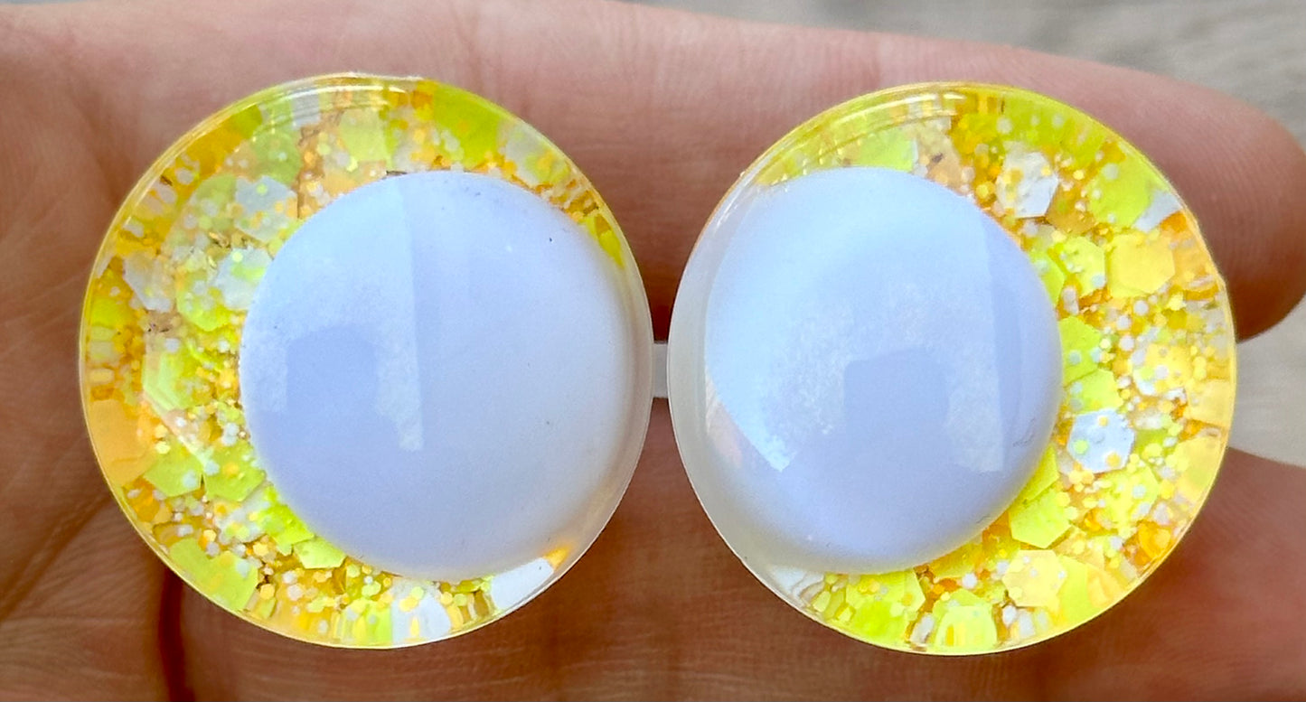 Candy Corn Treats Offset Kawaii Handpainted Safety Eyes (1 set)