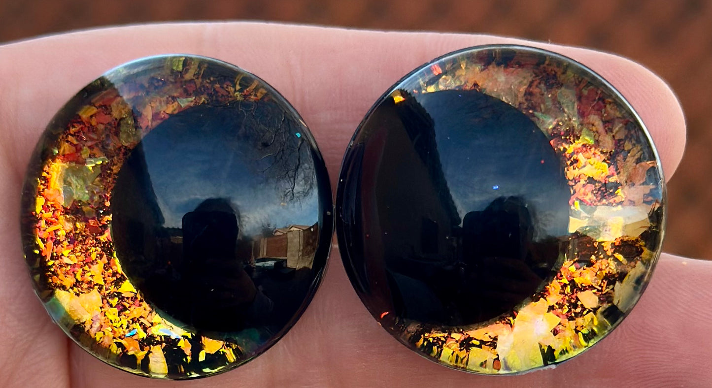 Solar Flare Offset Kawaii Handpainted Safety Eyes (1 set)