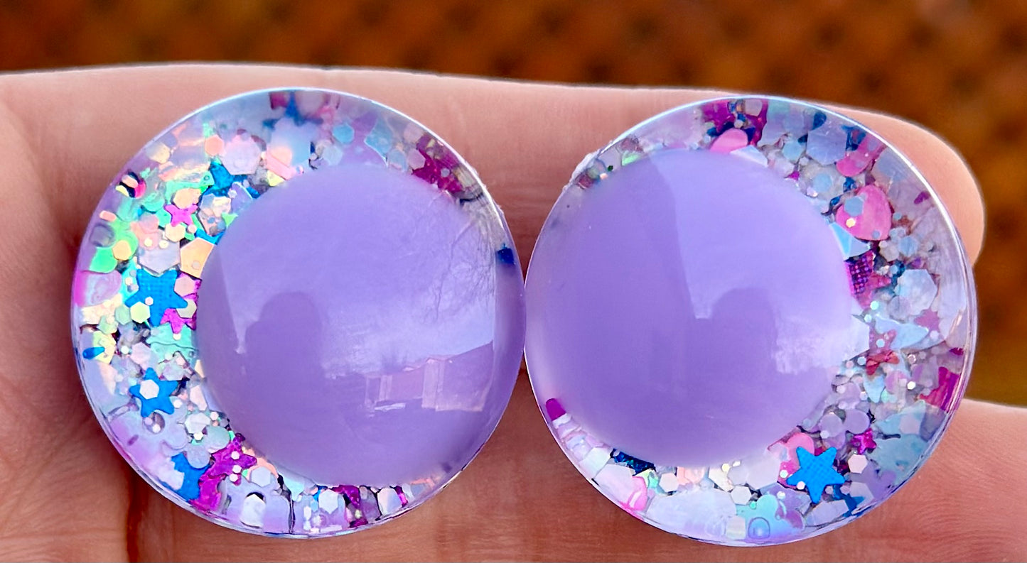 Winter Plum Fairies Offset Kawaii Handpainted Safety Eyes