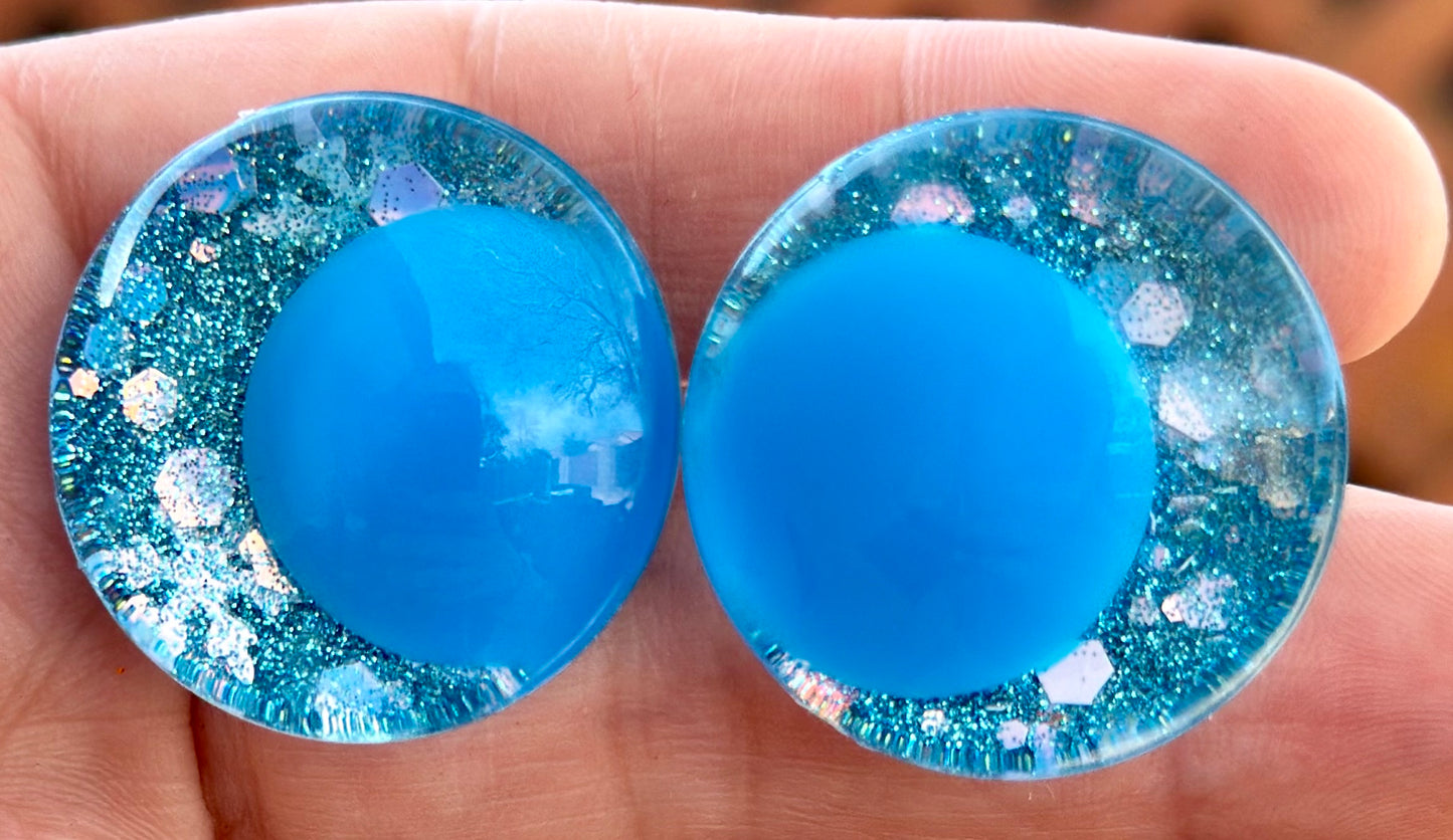 Winter Wonderland Offset Kawaii Handpainted Safety Eyes