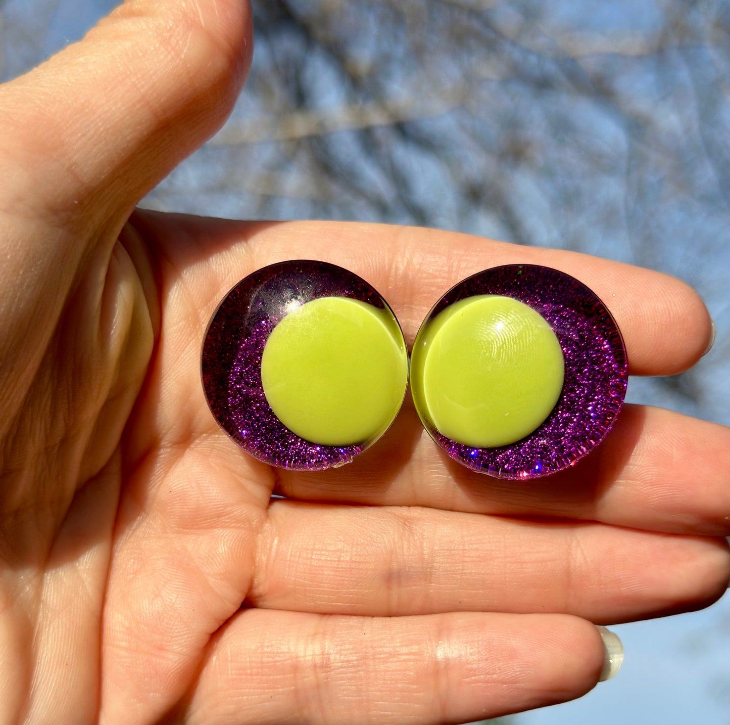 Creepy Beetle Kid Offset Kawaii Handpainted Safety Eyes (1 set)