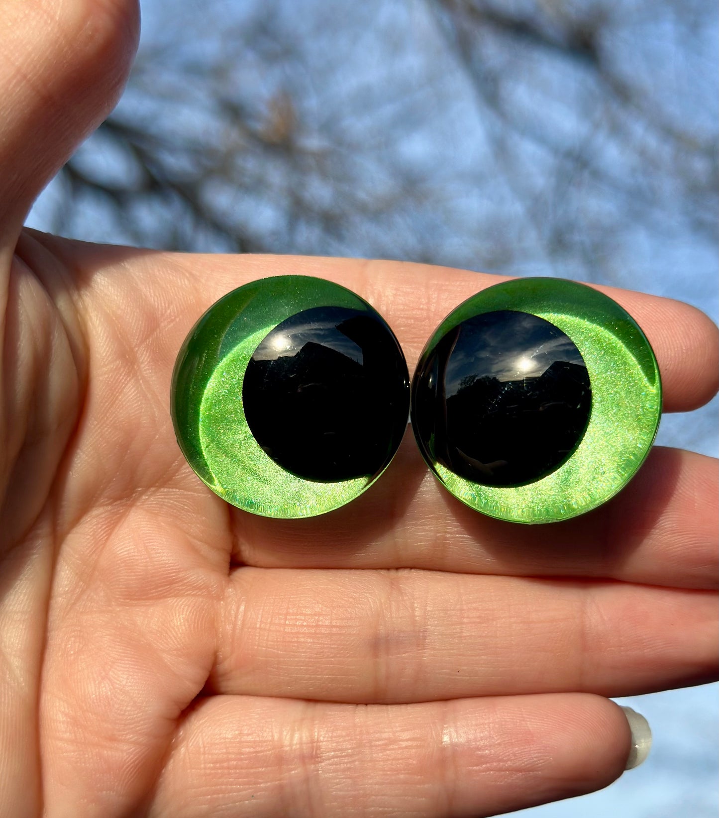Candy Apple Handpainted Offset Kawaii Safety Eyes (1 set)