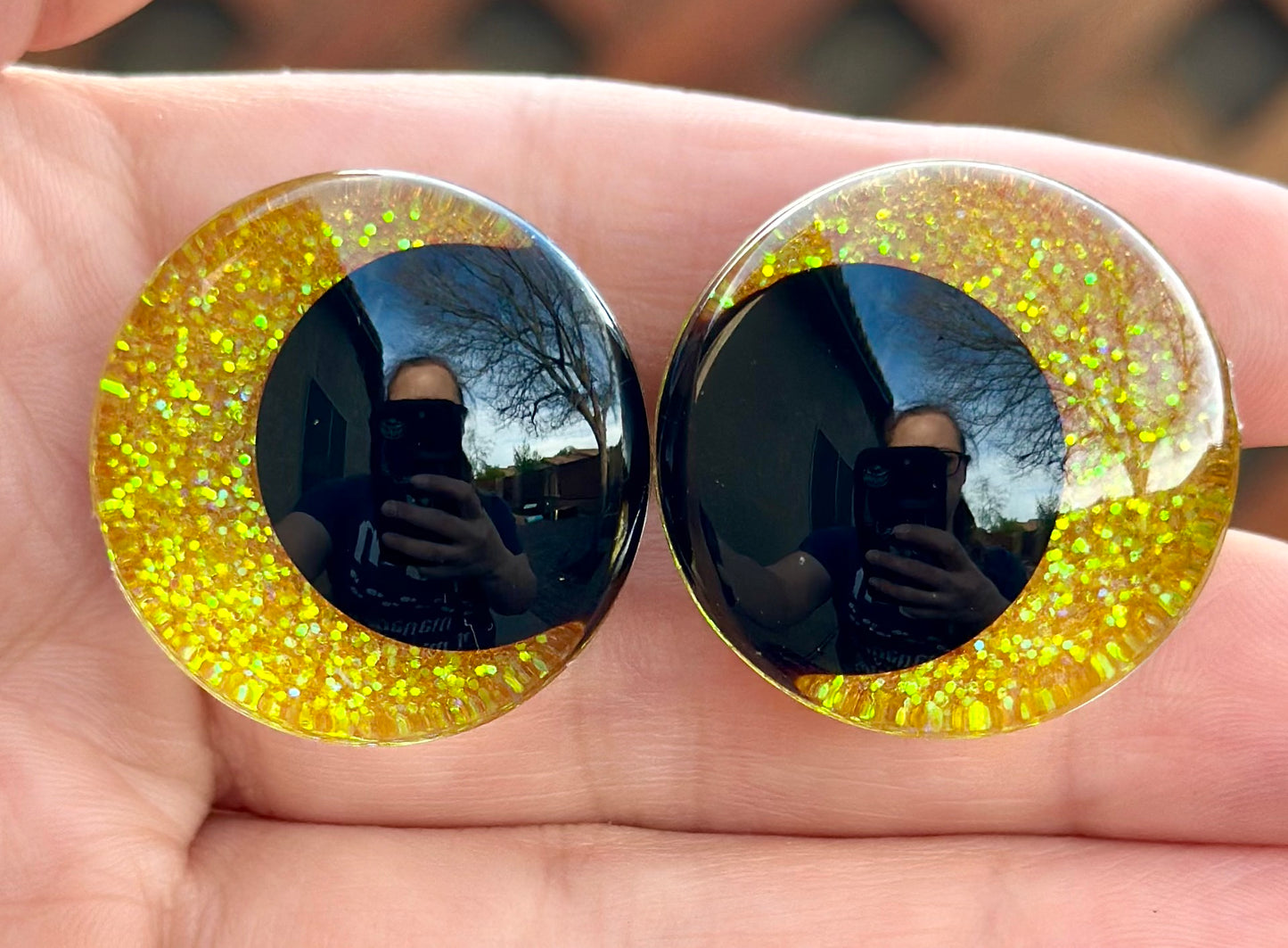 Banana Lollipop Handpainted Offset Kawaii Safety Eyes