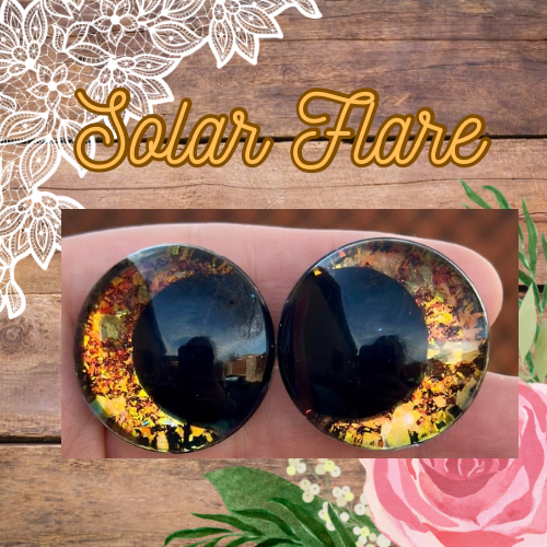 Solar Flare Offset Kawaii Handpainted Safety Eyes (1 set)