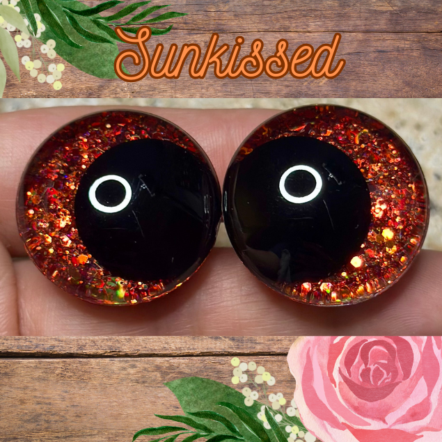 Sunkissed Handpainted Offset Kawaii Safety Eyes (1 set)