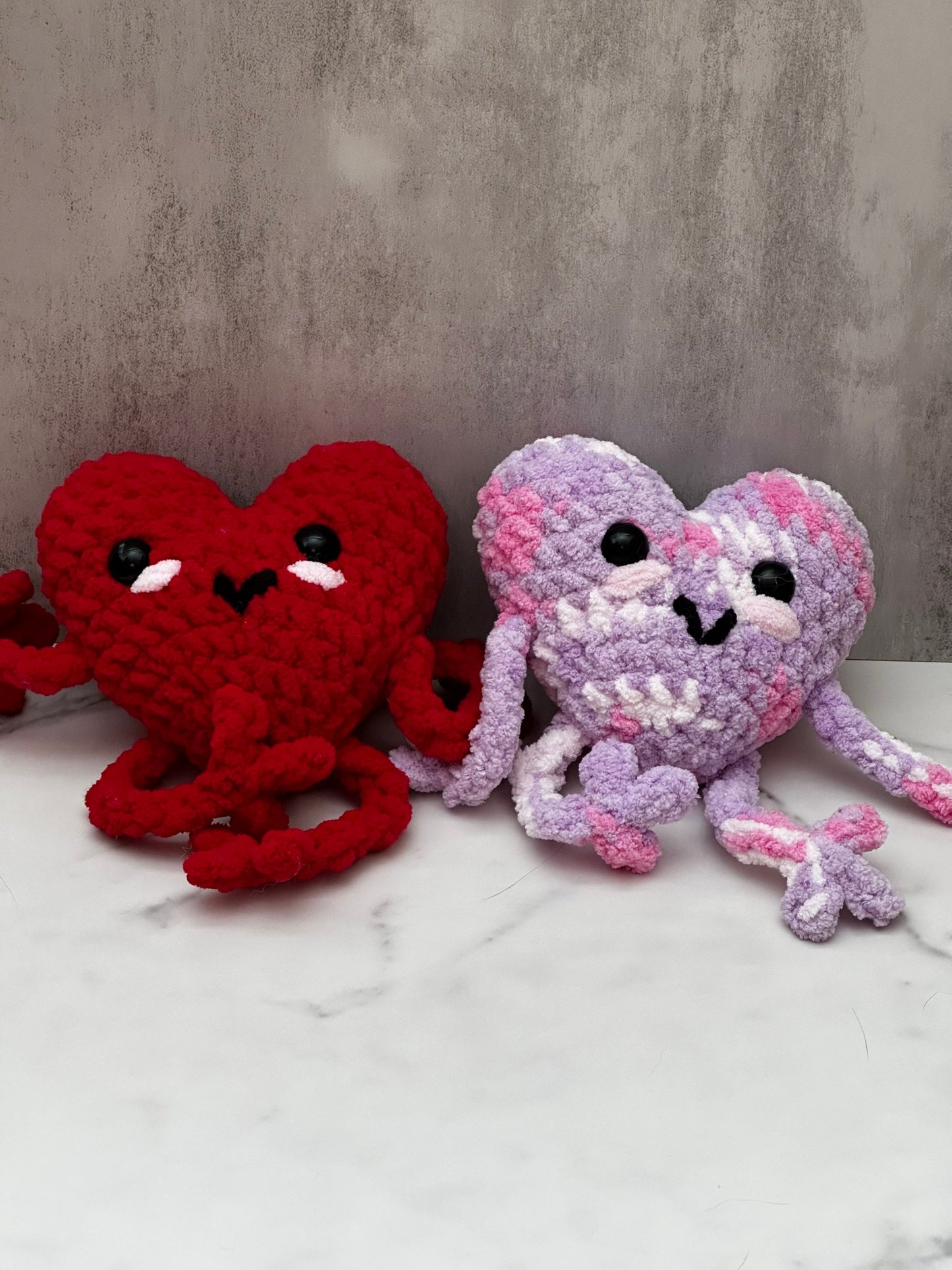 Crochet Heart Plush Buddy - Arizonado Designs