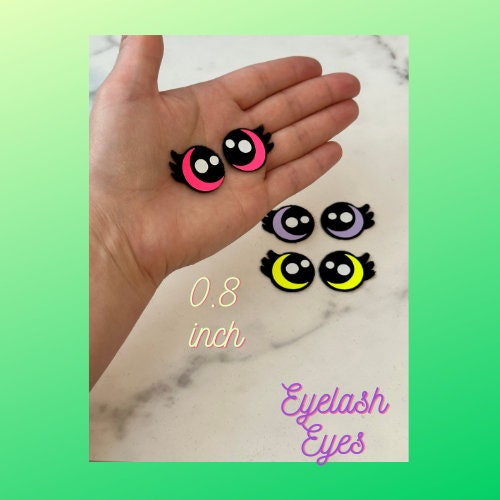 Kawaii Eyelash Felt Eyes - Arizonado Designs