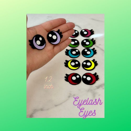 Kawaii Eyelash Felt Eyes - Arizonado Designs