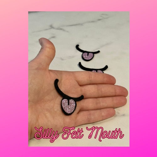 Silly Glitter Felt Mouths - Arizonado Designs