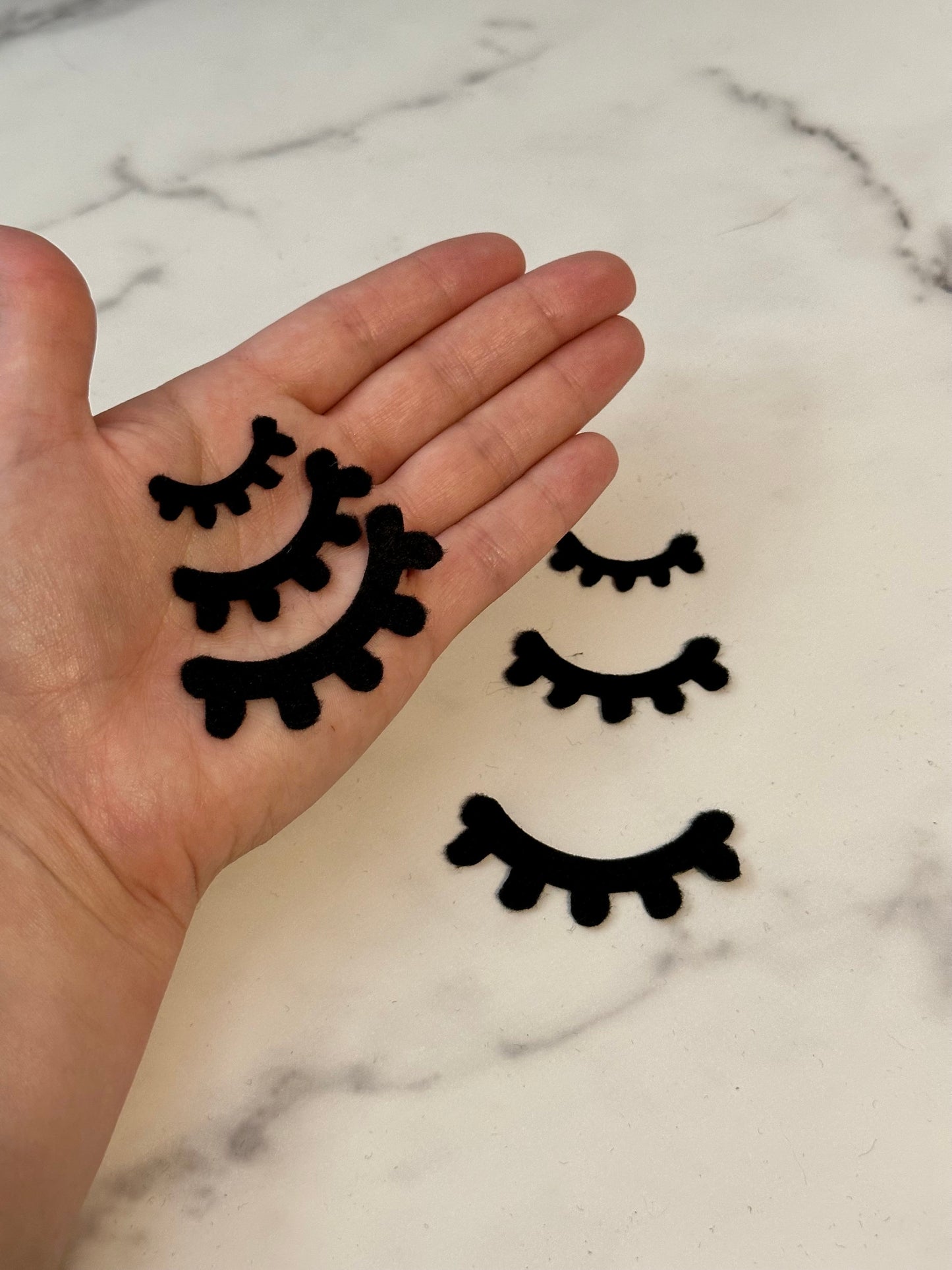 Sleepy Kawaii Felt Eyelashes - Arizonado Designs