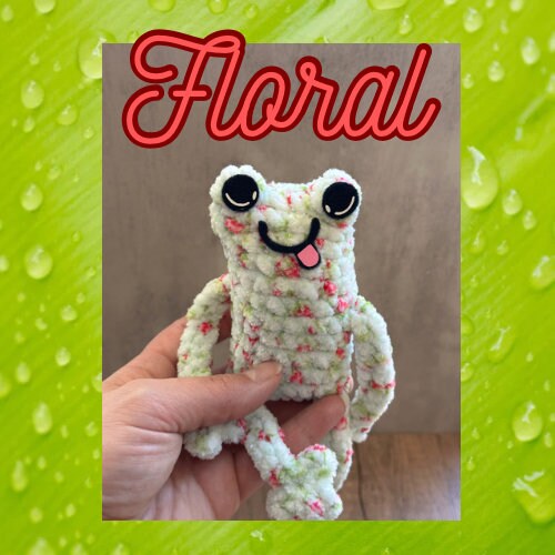 Leggy Frog Plushie - Arizonado Designs