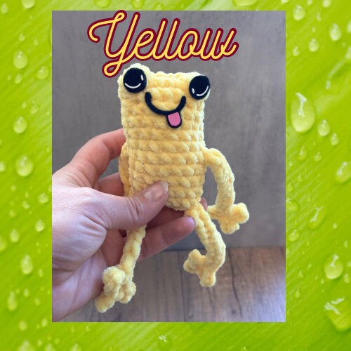 Leggy Frog Plushie - Arizonado Designs