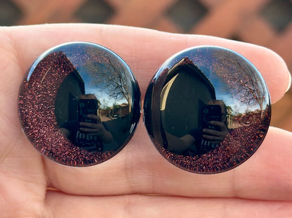 Chocolate Cake Handpainted Offset Kawaii Safety Eyes (1 set)