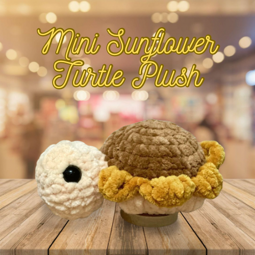 Mini Sunflower Turtle Plushie