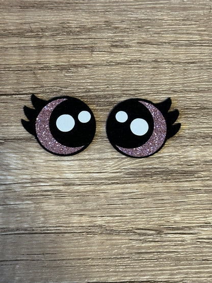 Glitter Kawaii Eyelash Felt Eyes 3 sets - Arizonado Designs