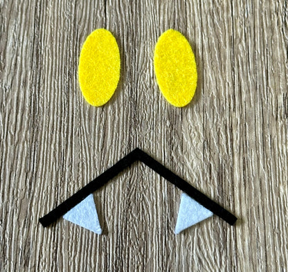 Pumpkaboo Inspired Felt Face – Amigurumi & Plush Accents (4 Sets)