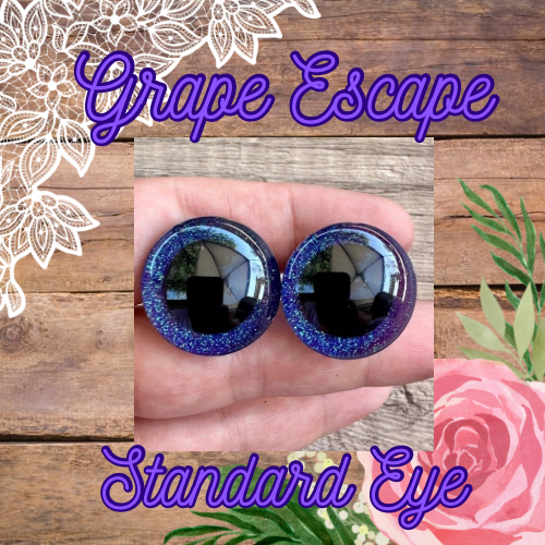 Grape Escape Standard Handpainted Safety Eyes