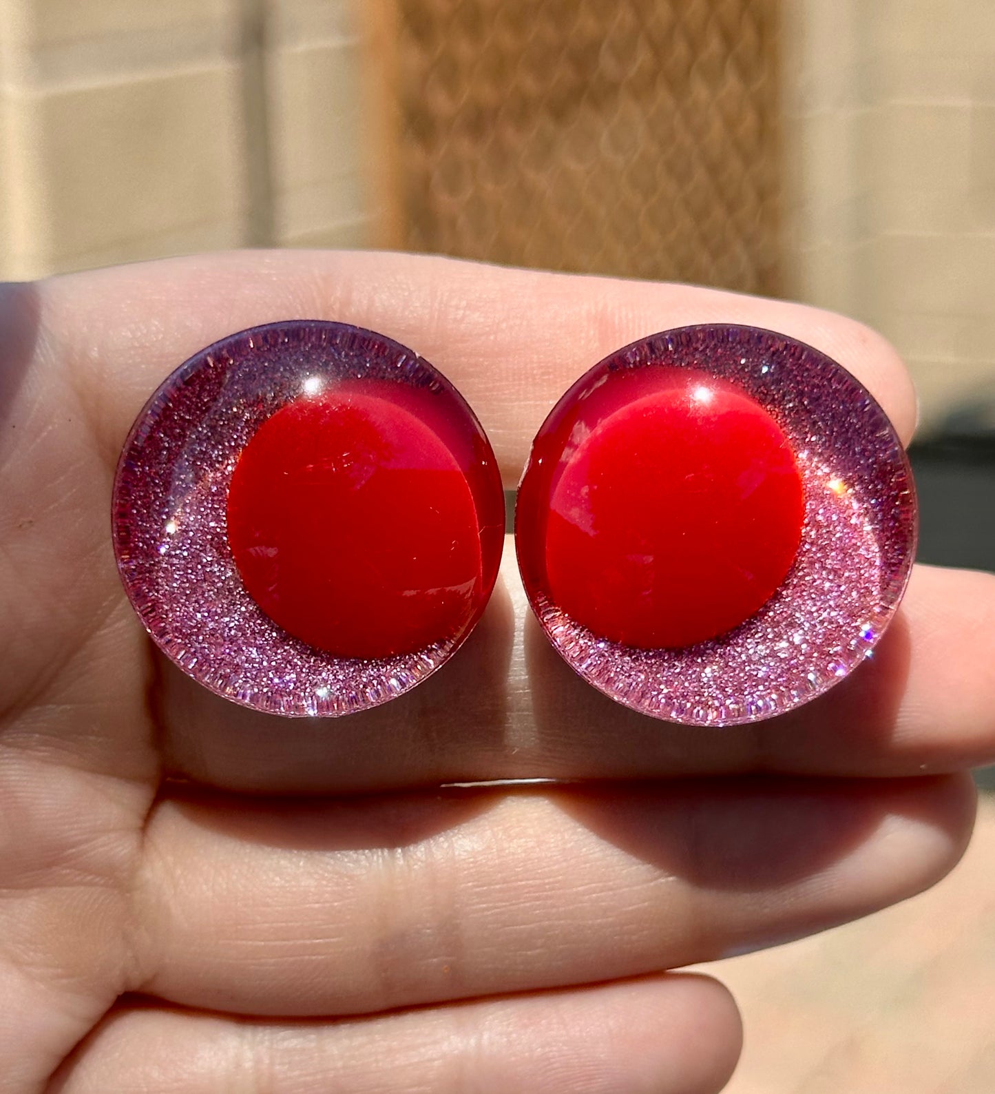 Jelly Donuts for the Road Offset Kawaii Handpainted Safety Eyes (1 set)