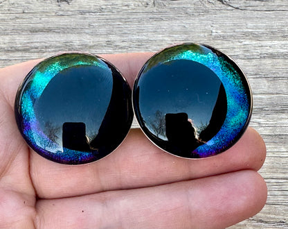 Northern Lights Offset Kawaii Handpainted Safety Eyes (1 set)