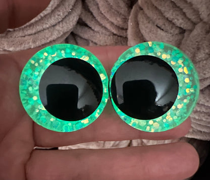 Snow Queen Offset Kawaii Handpainted Safety Eyes (1 set)