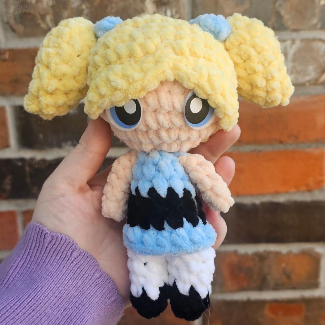Powerpuff Girl Inspired Felt Eyes – Crochet & Amigurumi Plush (4 sets)