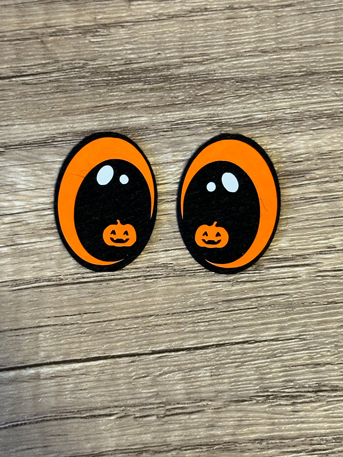 Halloween Pumpkin Felt Eyes 4 sets - Arizonado Designs