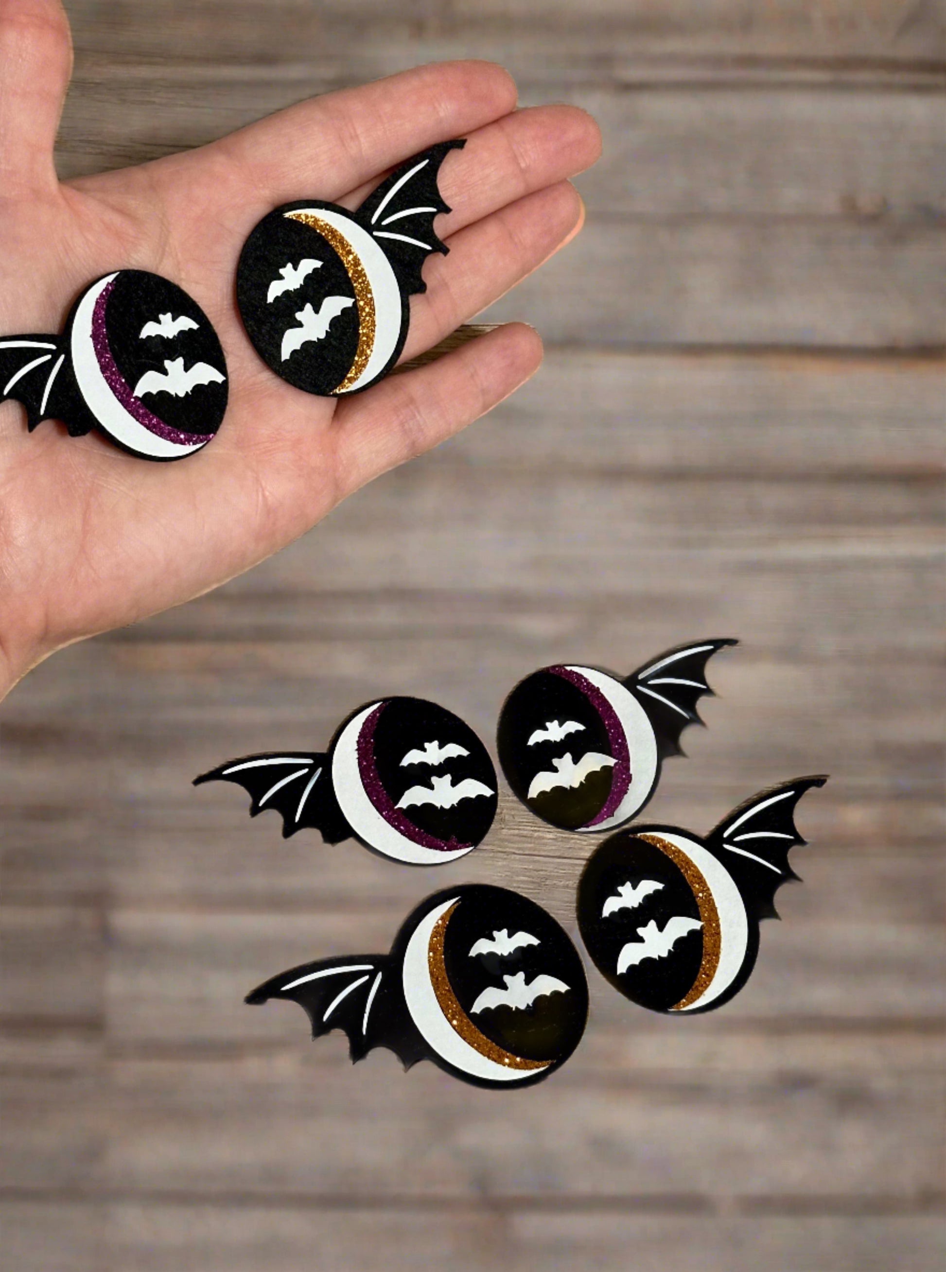 Bat Felt Eyes 4 sets - Arizonado Designs