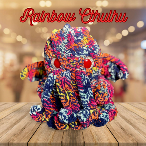 Rainbow Cthulhu Plush