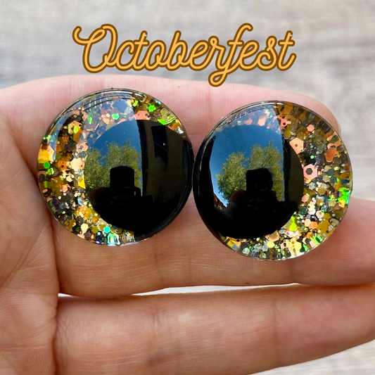 Octoberfest Offset Kawaii Handpainted Safety Eyes (1 set)